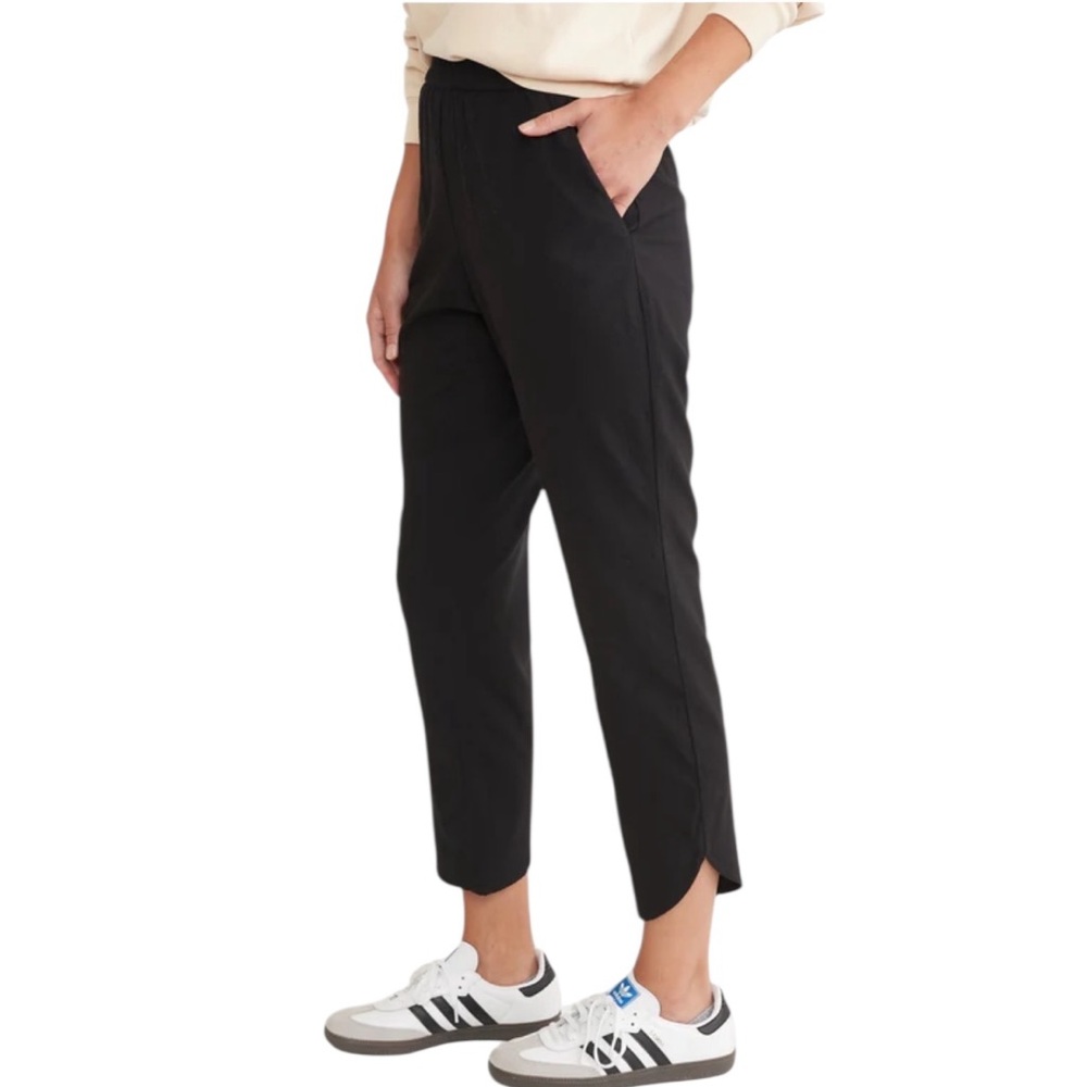 Marine Layer Black Cropped Ankle Pants